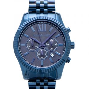 mens michael kors watch blue