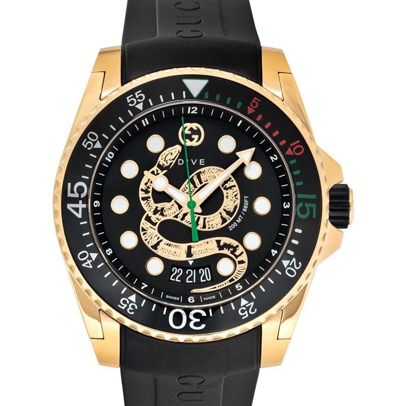 Gucci Dive YA136219 45mm Men's Watch 