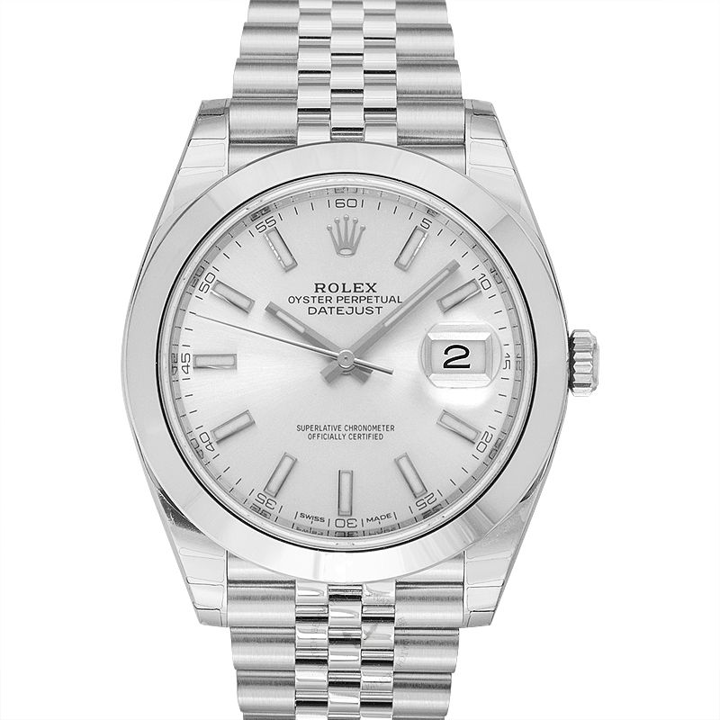 rolex day just silver